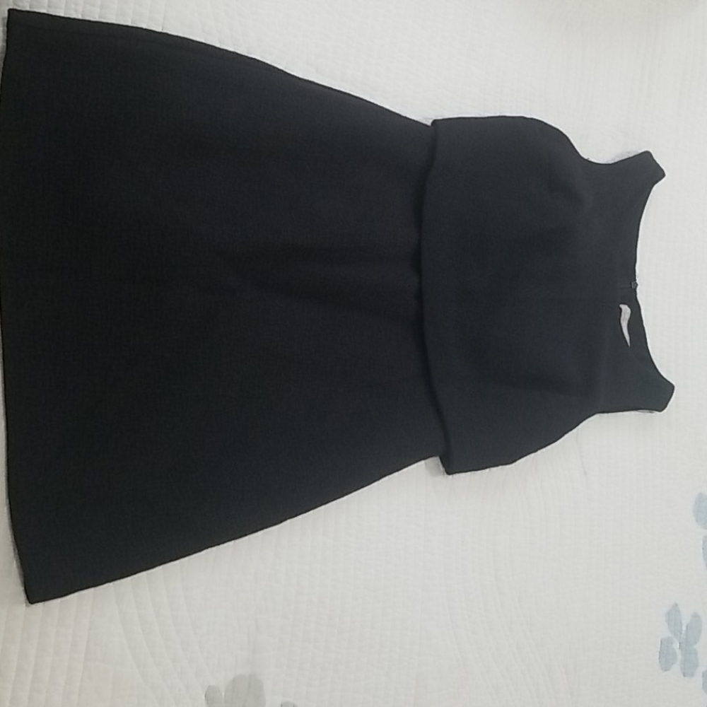 Banana Republic textured black dress